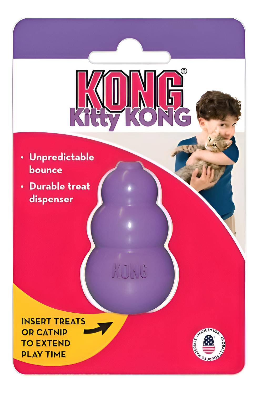 Juguete Kong Kitty Kong Para Gatos Rellenable Talla Única