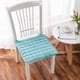 thumbnail image 1 of Xiao Hua Cojín de asiento con diseño de rejilla - 2 piezas, azul claro, mullido, delgado, ideal para sillas de comedor, sillas y el hogar. Cojín cómodo de 45 x 45 cm para uso diario., 1 of 3