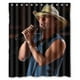 thumbnail image 1 of Cortina de ducha Kenny Chesney, juego de cortinas de baño con ganchos, tamaño 60 x 72 pulgadas, 1 of 3