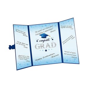 Magideal - Libro De Visitas De Graduación Regalos De Graduación Fácil De Escribir En Recuerdo Suave Decoración De Libro De Firmas De Graduado Para La Universidad Azul
