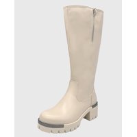 Danicolle Calzado - Bota Para Mujer Beige Bajo La Rodilla Lisa Danicolle