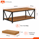thumbnail image 3 of Mesa De Centro 2 Niveles 120x60x45cm Minimalista Decorativa, 3 of 10