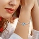 thumbnail image 3 of Charm NINGAN Plata 925 Corazón Piedra Marzo Pulsera, 3 of 3