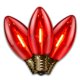 thumbnail image 2 of Bombilla de filamento C9, luces navideñas brillantes, color rojo transparente, paquete de 25, 2 of 3