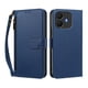 thumbnail image 1 of Funda Tipo Billetera para TCL K70 Power 4G/70 4G con Soporte y Bolsillo con Cierre Azul profundo, 1 of 1