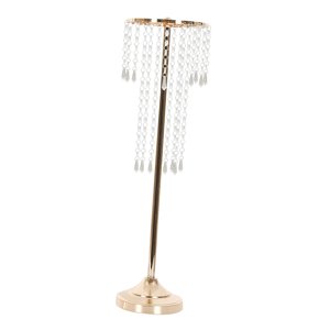 Magideal - Florero Cristal Titular Soporte Rhinestone Estante De Exhibición Floral Para Hogar , 20X68Cm