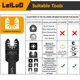thumbnail image 2 of Kit de cuchillas oscilantes LEILUO, 116 piezas, para DeWalt Makita, 2 of 7