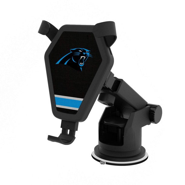 Cargador inalámbrico para coche Keyscaper con diseño de franjas de los Carolina Panthers