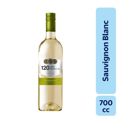 Vino Sauvignon Blanc Botella 700 Ml Tres Medallas