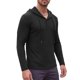 thumbnail image 4 of INSPIRE CHIC Sudadera con Capucha Texturizada para Hombre de Manga Larga Pullover Suéter Casual Hoodies L Negro, 4 of 6