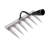 Magideal - Azada De Jardín, Rastrillo De Jardín, Rastrillo De Deshierbe Endurecido Agrícola De Alta Resistencia, Herramienta De Deshierbe De Jardín Para Aflojar 242X135X28Cm