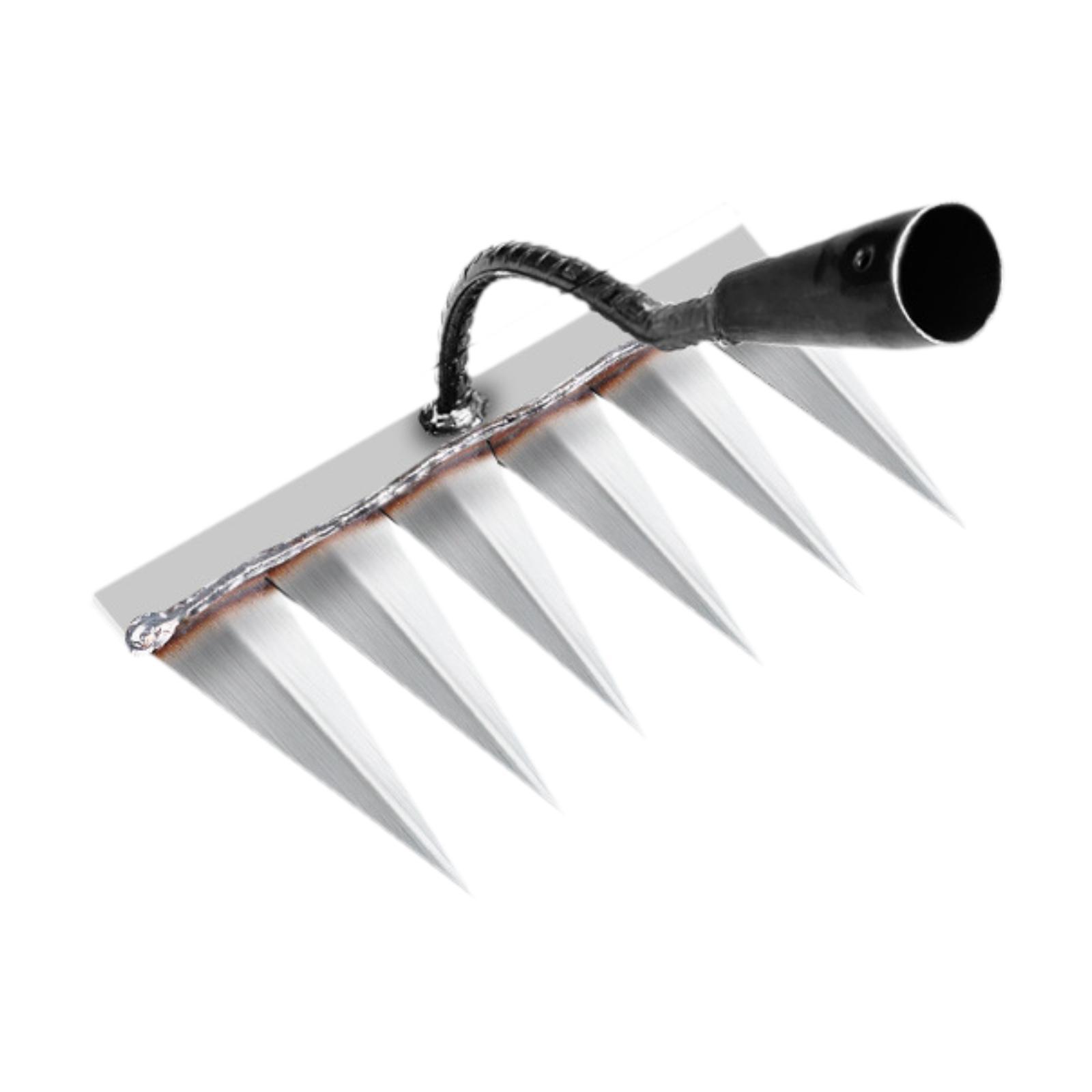 Magideal - Azada De Jardín, Rastrillo De Jardín, Rastrillo De Deshierbe Endurecido Agrícola De Alta Resistencia, Herramienta De Deshierbe De Jardín Para Aflojar 242X135X28Cm