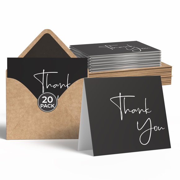 Tarjetas de agradecimiento VNS Creations 20 unidades 10 × 15 cm