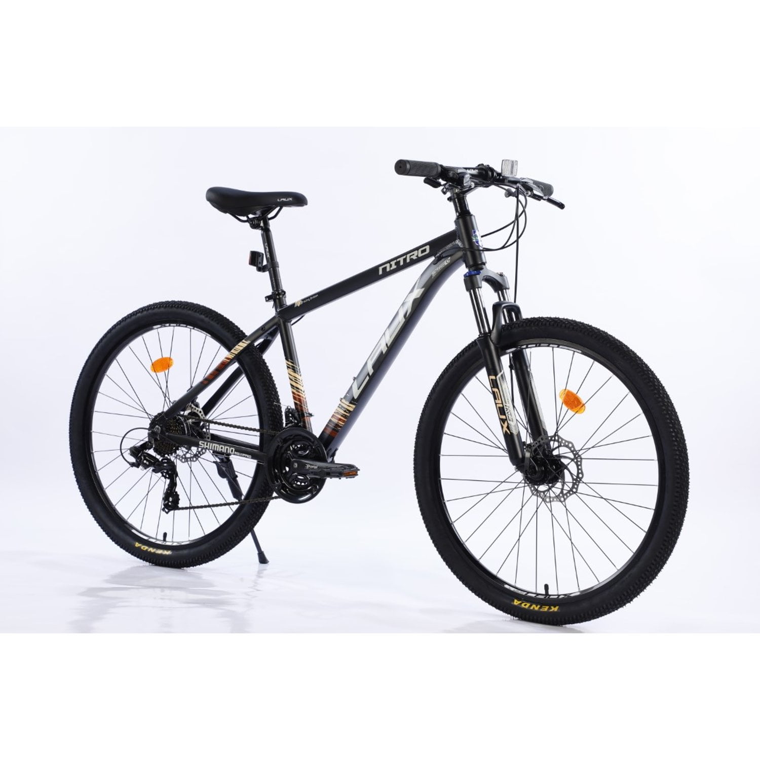 Bicicleta Mtb 27,5" Laux Nitro 24 Velocidades Matte Black/brown