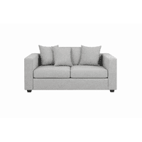 Jamaroff Home Atelier - Sofa Noir 2C Lino Gris Claro