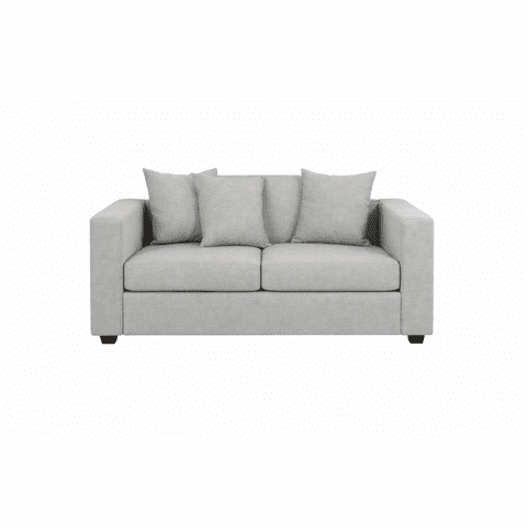 Jamaroff Home Atelier - Sofa Noir 2C Lino Gris Claro