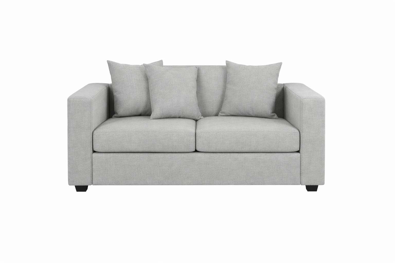 Jamaroff Home Atelier - Sofa Noir 2C Lino Gris Claro