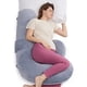 thumbnail image 2 of Almohada Embarazo Momcozy F Shape Velvet Ajustable 135cm, 2 of 3