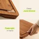 thumbnail image 5 of Juego de 4 tablas de cortar de bambú ROYAL CRAFT WOOD, 5 of 9