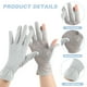 thumbnail image 2 of 2 pares de guantes de verano con protección solar para hombres y mujeres, transpirables, antiultravioleta, sin dedos, de seda helada para exteriores., 2 of 5