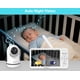 thumbnail image 4 of Monitor de vídeo para bebés HelloBaby, pantalla LCD de 6 pulgadas, 30 H, batería, giro inclinado 320°, 4 of 9