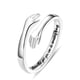 thumbnail image 1 of Hug Rings de plata de ley Yesteel para adolescentes, niñas y niños, 1 of 7