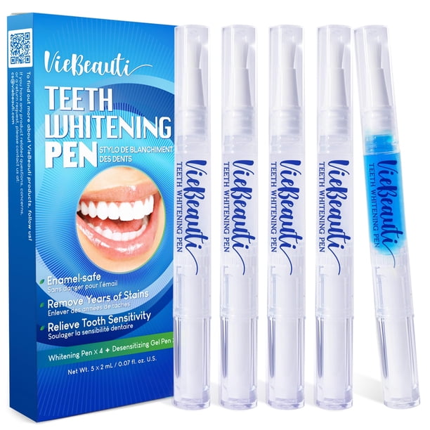 Kit de bolígrafo y gel blanqueador de dientes VieBeauti con peróxido de carbamida al 35%