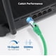 thumbnail image 4 of Cable Ethernet Matters Cat 6A de 150 pies, verde, sin enganches, 4 of 8