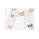 thumbnail image 3 of Guantes de cuero sintético para mujer INSPIRE CHIC con broche estilo punk gótico de longitud de muñeca con lazo con tachuelas talla única medio dedo blanco, 3 of 6
