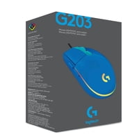 Logitech - Mouse G203 Lightsync Blue Open Box