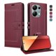thumbnail image 5 of Premium Wallet Case for Xiaomi Redmi Note 13 Pro 4G with Card Slots & Kickstand, Flip Cover Red, 5 of 6