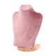 thumbnail image 3 of Busto De Exhibición De Collares Con Cadena, Soporte De Maniquí Para Mostrador De Casa, Tienda, 23 Cm, Terciopelo Rosa, 3 of 5