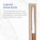 thumbnail image 2 of Cuchillo para pan Jean Dubost Laguiole con mango de madera de olivo, 2 of 6