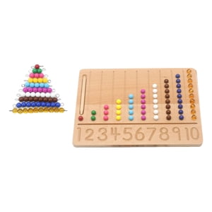 Bothyi - Tablero De Rastreo Montessori, Tablero De Práctica De Escritura, Juguete Preescolar Para Niños, Cuentas De Cuerda
