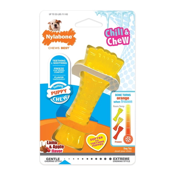 Congelador masticable Chew Toy Nylabone Puppy para cachorros en proceso de dentición