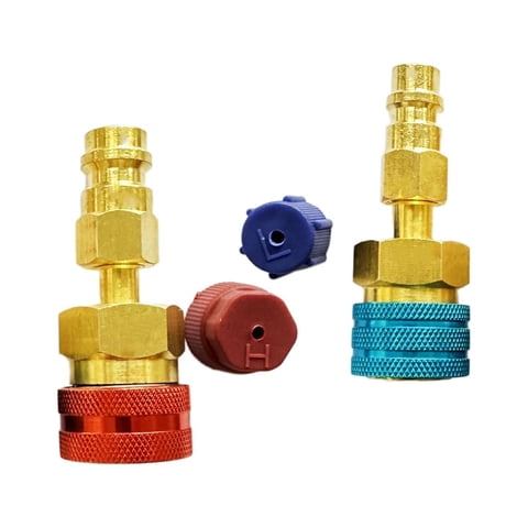 Ioensy - R1234Yf Kit De Acopladores Rápidos Reemplazo De Adaptador De Manguera R1234Yf A R134A Adaptador C
