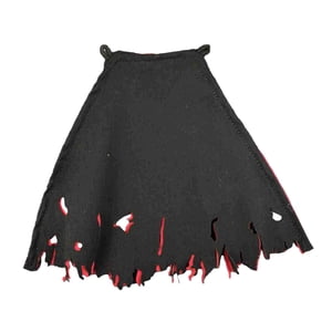 Bothyi - Capa De Soldado A Escala 1:12, Tela Para Figuras De 6 Pulgadas, Cuerpo Negro Y Rojo