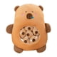 thumbnail image 3 of Almohada de bocadillos de animales Lindo animal de peluche de capibara Cómodo cojín decorativo para habitación de niños Muñeco de peluche de capibara marrón, 3 of 5