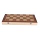 thumbnail image 4 of Juego de juego de viaje de madera 3 en 1 de damas de ajedrez y piezas de backgammon, 4 of 5