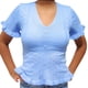 thumbnail image 3 of Polera Mujer Algodon Manga Corta Tejido Hilo Colores 1084, 3 of 3