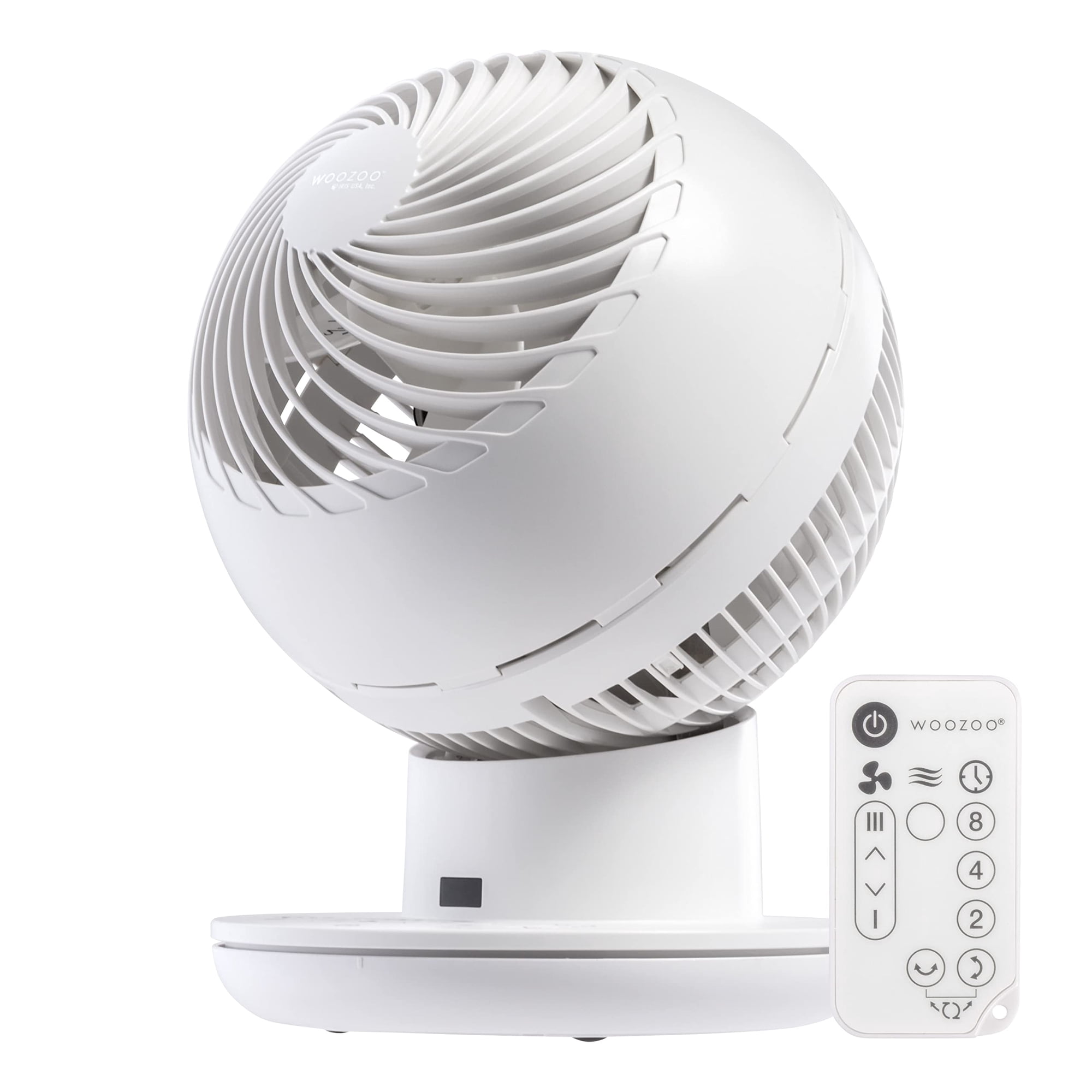Iris Ohyama - Ventilador Circulador De Aire Iris Usa Woozoo De 8 Velocidades Con Control Remoto Blanco