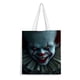 thumbnail image 1 of Pennywise, el Payaso Bolso de tela con estampado de lienzo para mujer, bolsa de compras reutilizable y estética, con cremallera interior, regalo para mujer,40*40cm., 1 of 6
