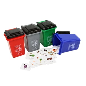 Bothyi - Juguete De Clasificación De Cubos De Basura, Juguete De Reciclaje De Gestión De Residuos Para Niños Y Niñas Pequeños