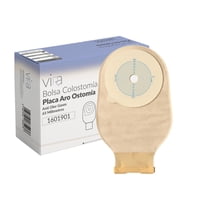 20 X Bolsa Colostomía Drenable Anti Olor Gases Recta Vira Blanco