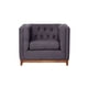 thumbnail image 1 of Sofa Lino Roma 1 Cuerpos Gris Oscuro, 1 of 3