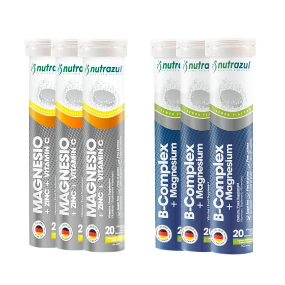 Magnesio -zinc+bcomplex-mag-pack6