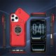 thumbnail image 2 of Funda for iPhone 17 Pro de 6.3 Pulgadas, Cubierta de Cámara Deslizante Incorporada y Soporte Giratorio Anillo de 360 ° Resistente a Golpes Funda Protectora, Rojo, for iPhone 17 Pro, 2 of 8