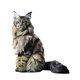 thumbnail image 5 of Estatua De Gato Sentado, Figura Decorativa De Gato De Maine Para Repisa De Comedor, Estilo D, 5 of 5