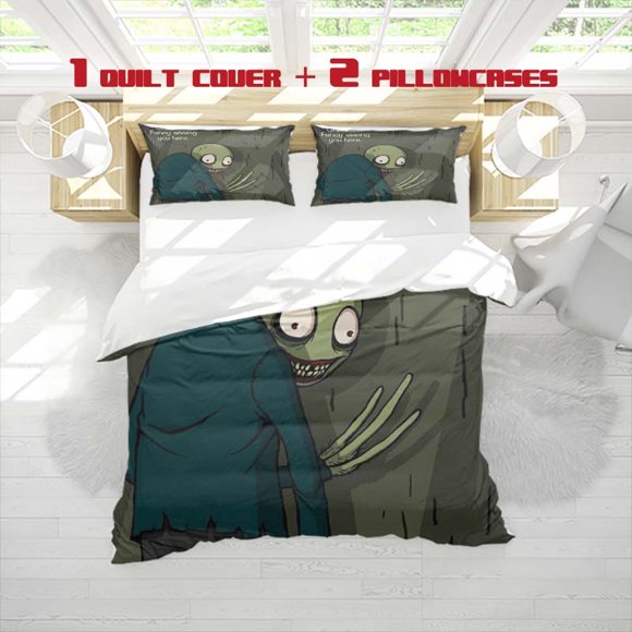3pcs Spoons Print Bedding Set Soft Duvet Cover and 2 Pillowcases for All Seasons Ideal Choice as a Gift or Home Decor Includes 1 Comforter +2 Shams (No Insert)