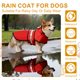 thumbnail image 4 of Impermeable para Perros Uxcell, Chaqueta Impermeable para Mascotas con Agujero para Correa con Capucha, (Rojo, L), Destinado para Cachorros, 4 of 7